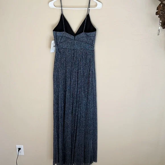 NWT Aidan Mattox Metallic Maxi Gown
